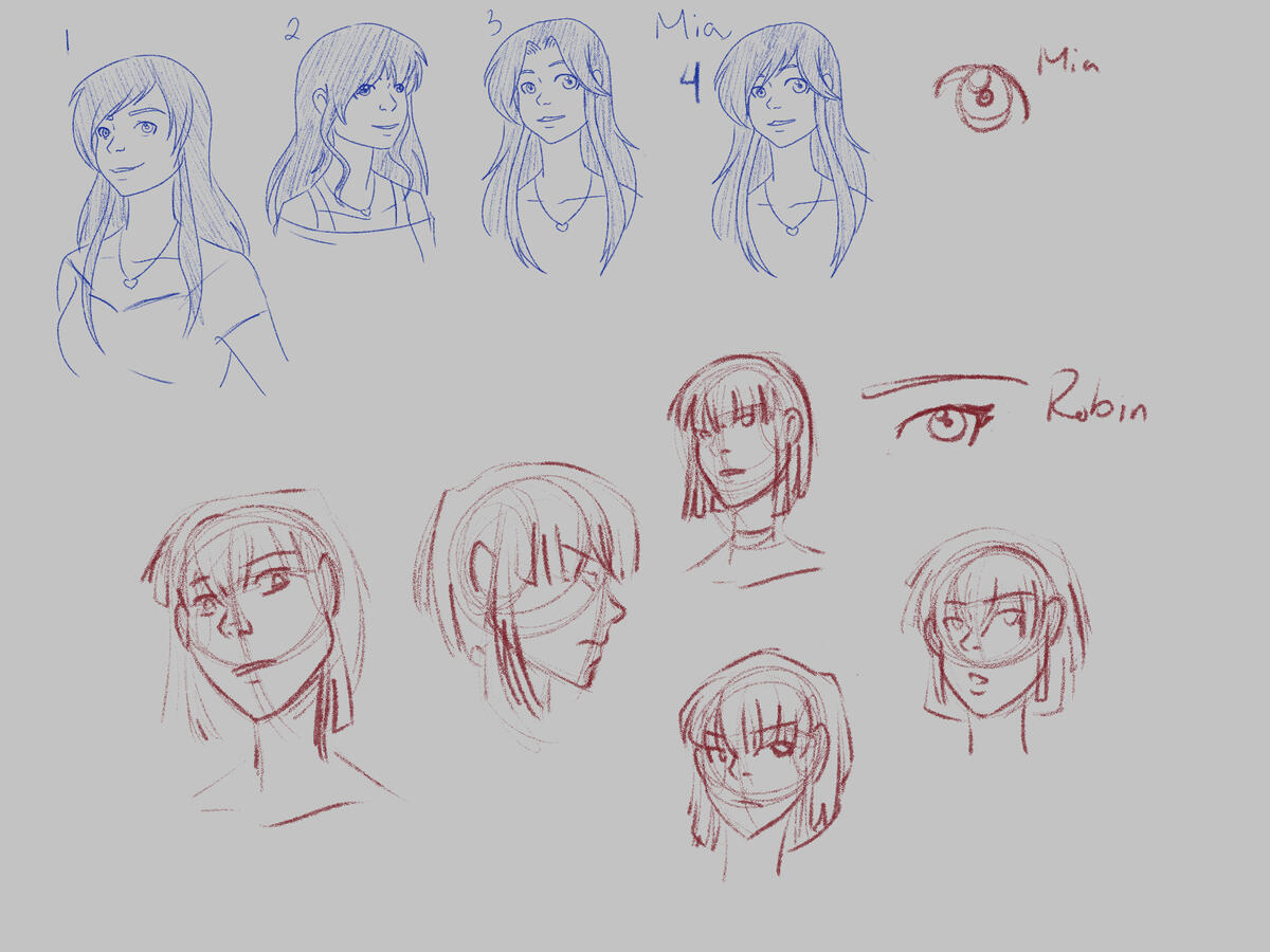 Mia &amp; Robin concept art